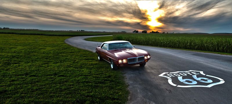 Cruising Along Route 66 in Illinois