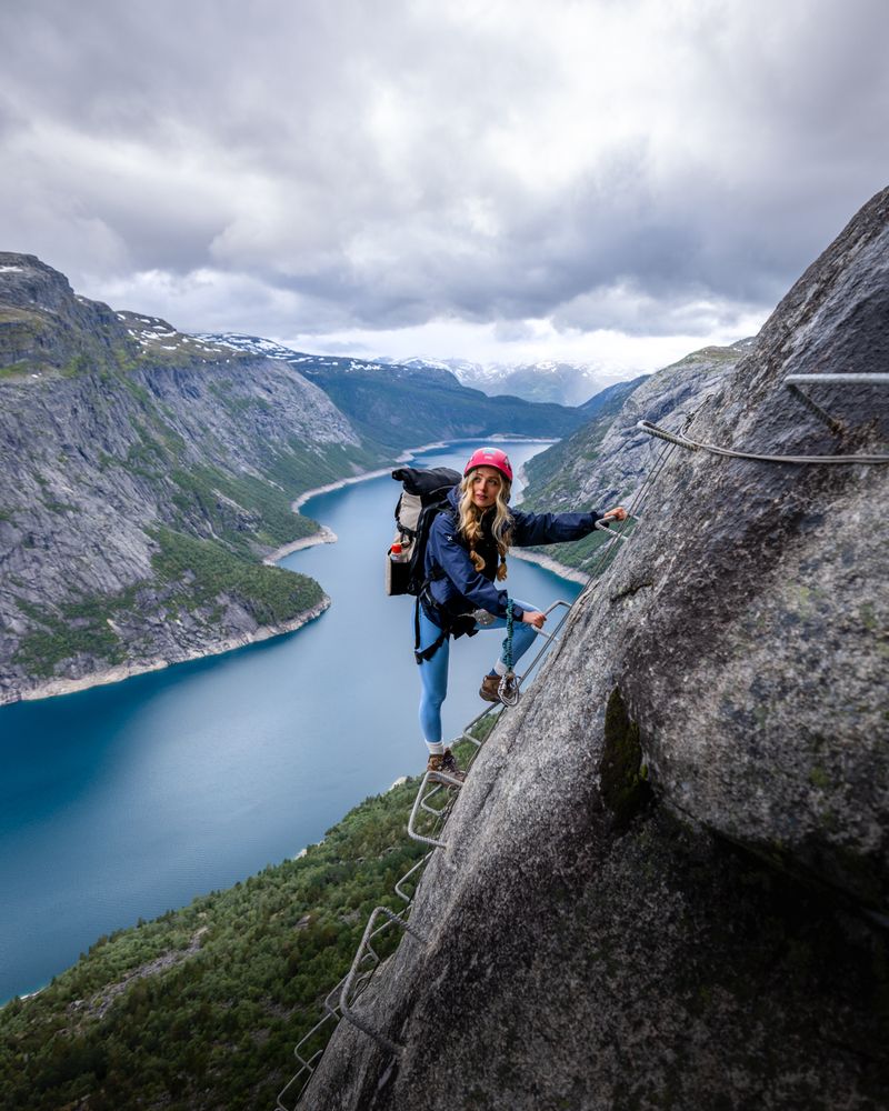 The Treacherous Path of Trolltunga, Norway