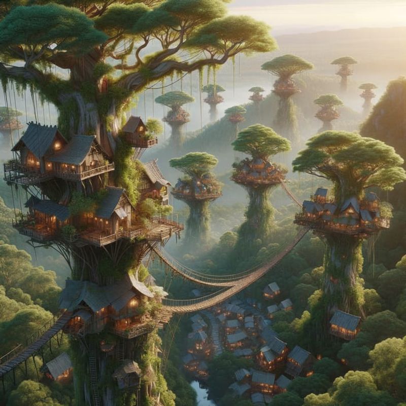 The Enchanted Treetop Village