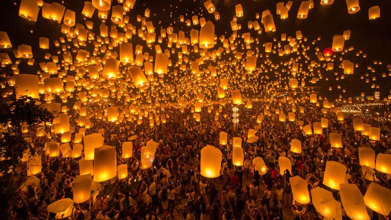 Thailand's Floating Lantern Festival