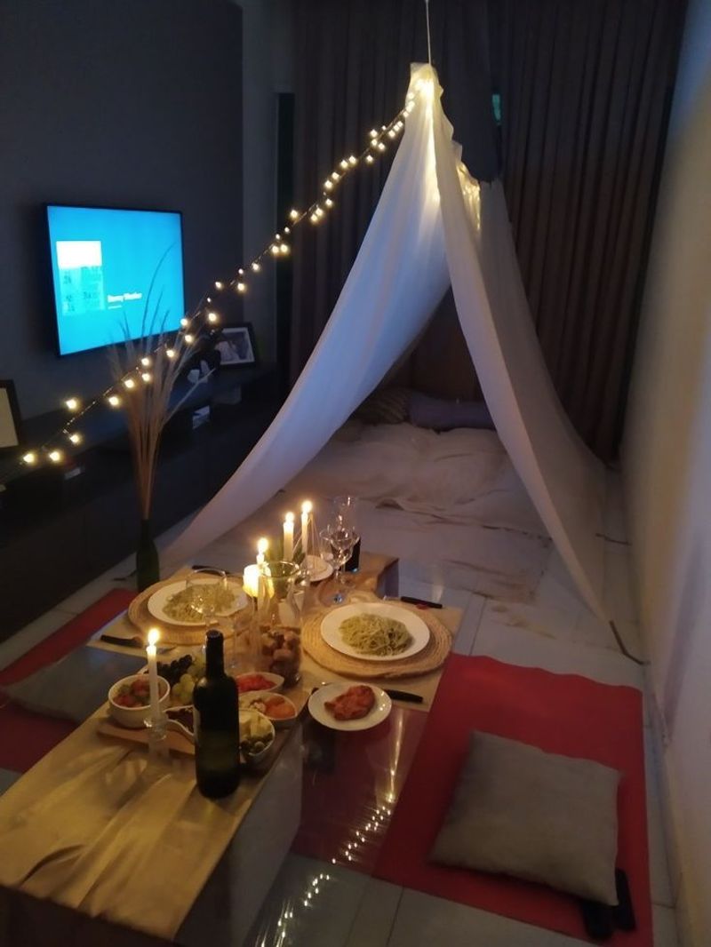 Candlelit Dinner at Home