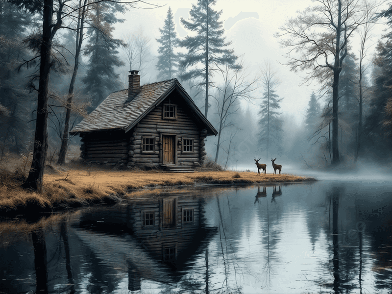 Morning Mist Over the Lake