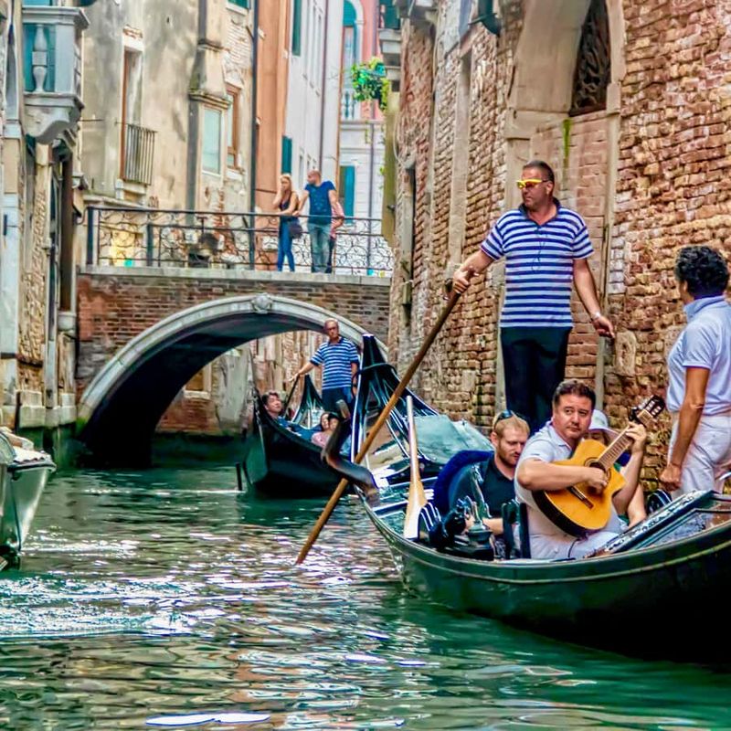 Relax with a Gondolier Serenade from Afar