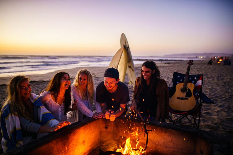 Attend a Beach Bonfire