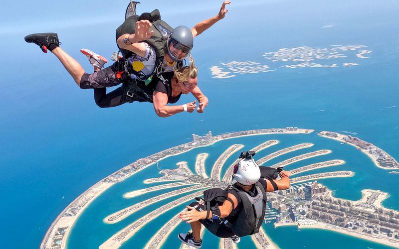 Skydiving Over Dubai