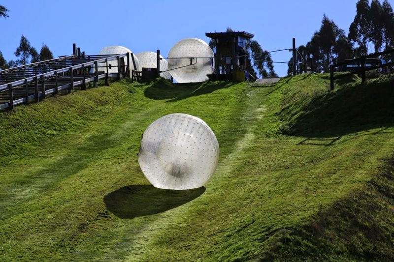 Zorbing in New Zealand