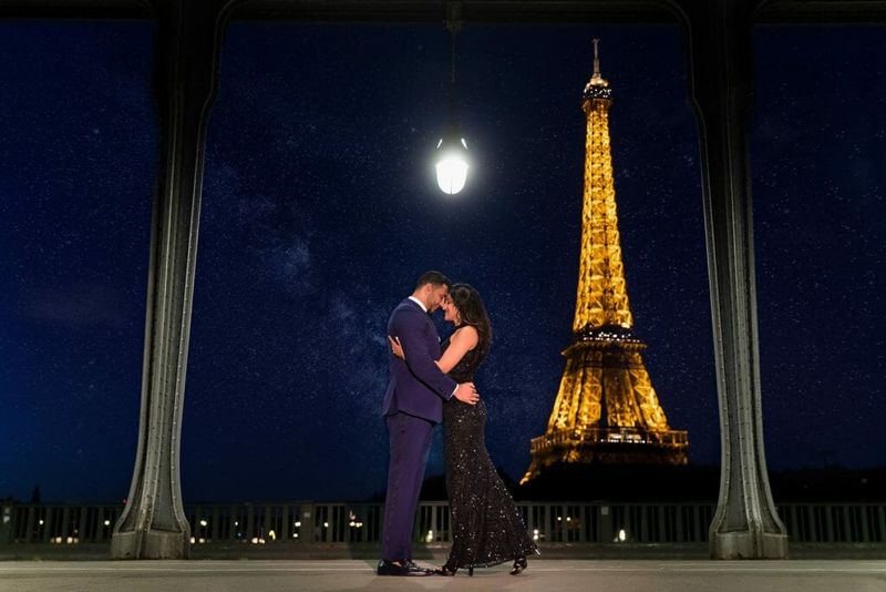 Gazing at the Eiffel Tower