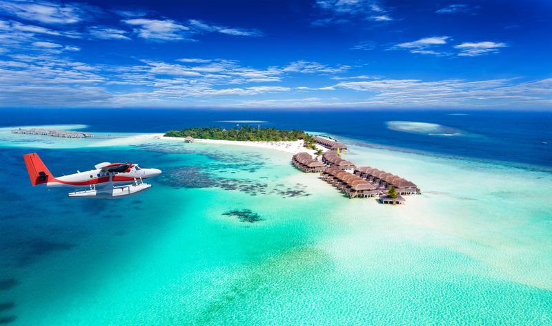 Soaring Over the Maldives