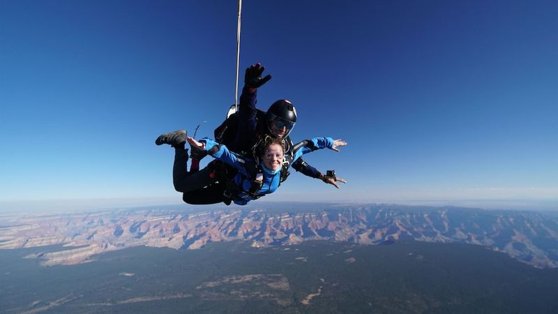 Skydiving over the Grand Canyon