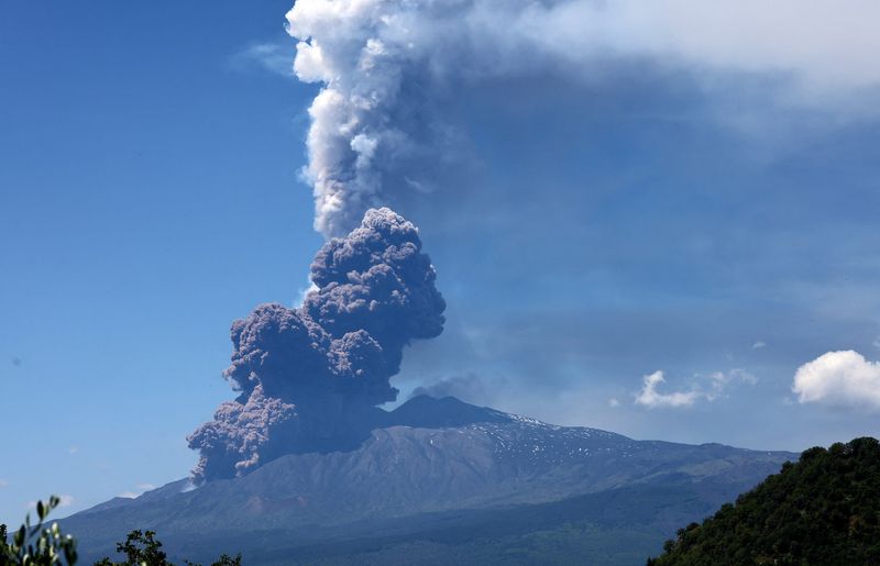 Mount Etna's Volcanic Activity: A Spectacle