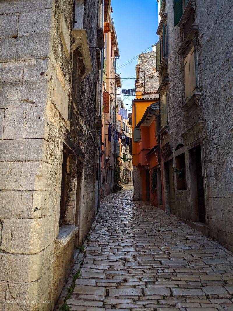 The Empty Alleys of Rovinj