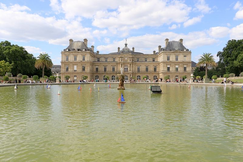 Relaxing in the Luxembourg Gardens