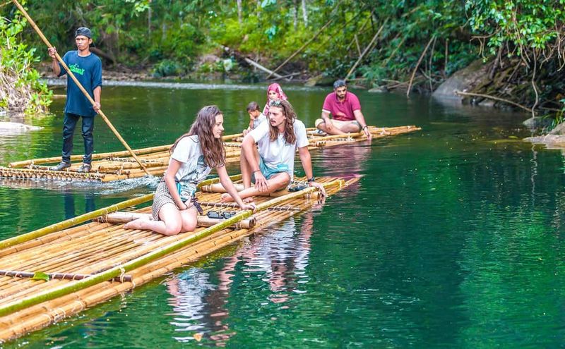 Bamboo Rafting in Thailand