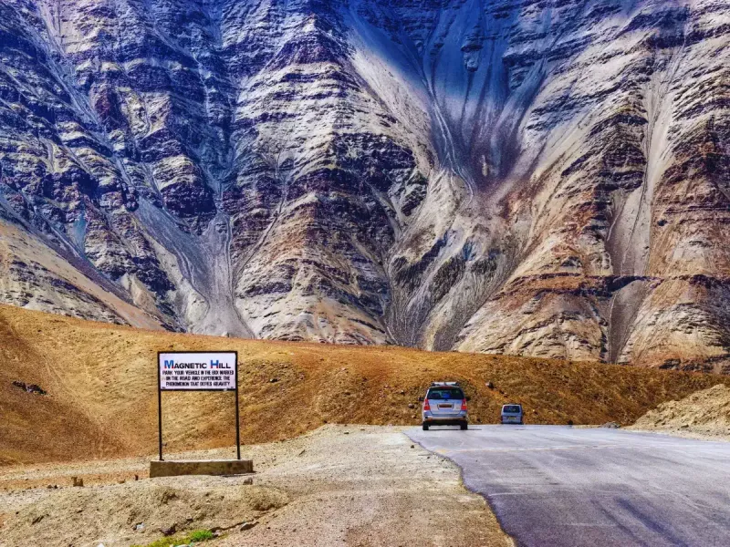 Magnetic Hill in Ladakh