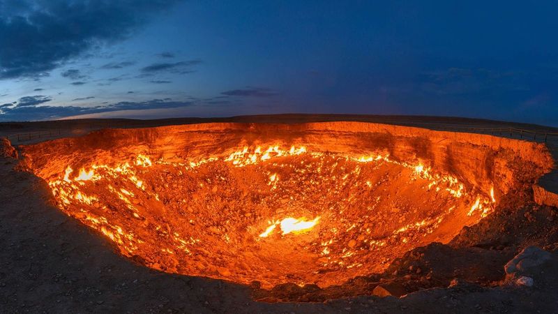 The Darvaza Gas Crater