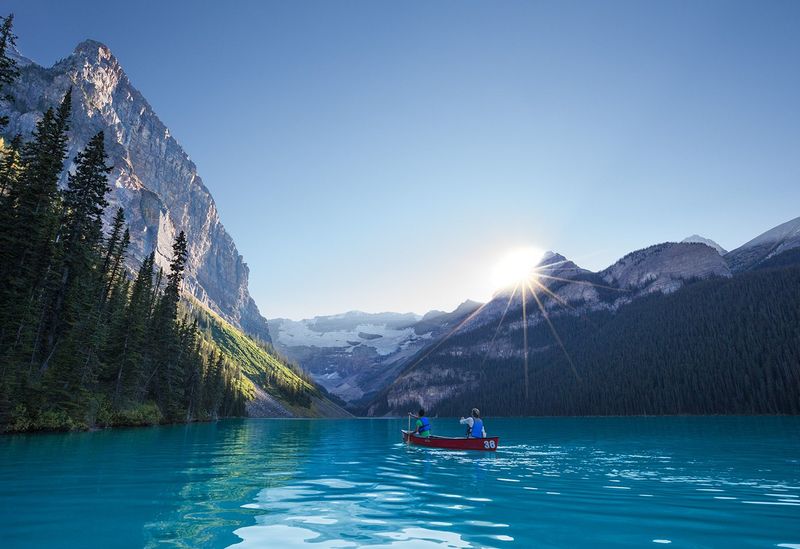 Canoeing in Banff National Park