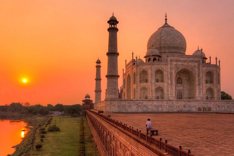 The Taj Mahal at Sunrise