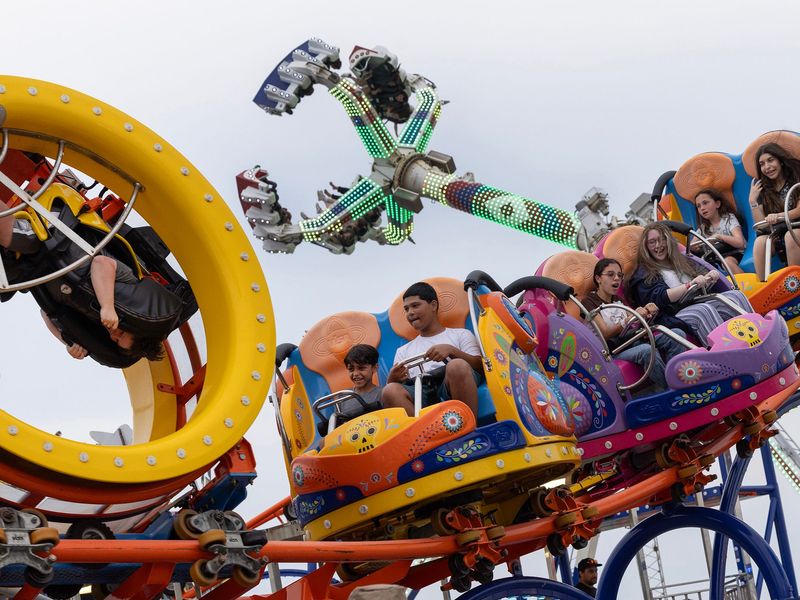 Vibrant Beachside Carnival