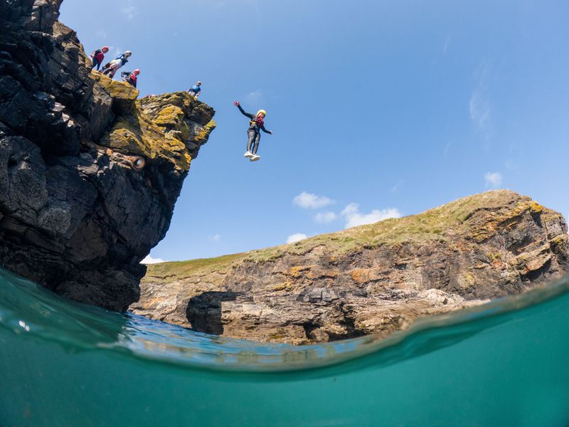 Coasteering in Cornwall