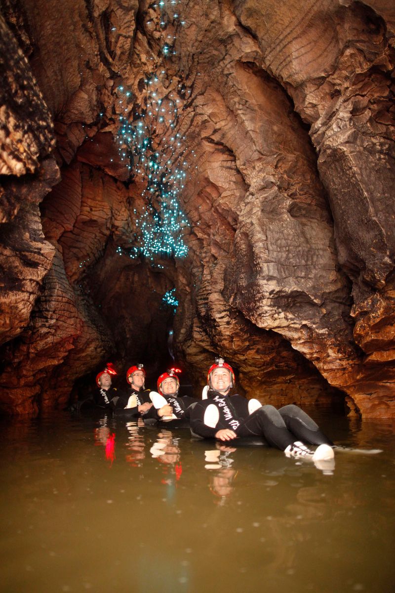 Exploring the Caves of Waitomo, New Zealand