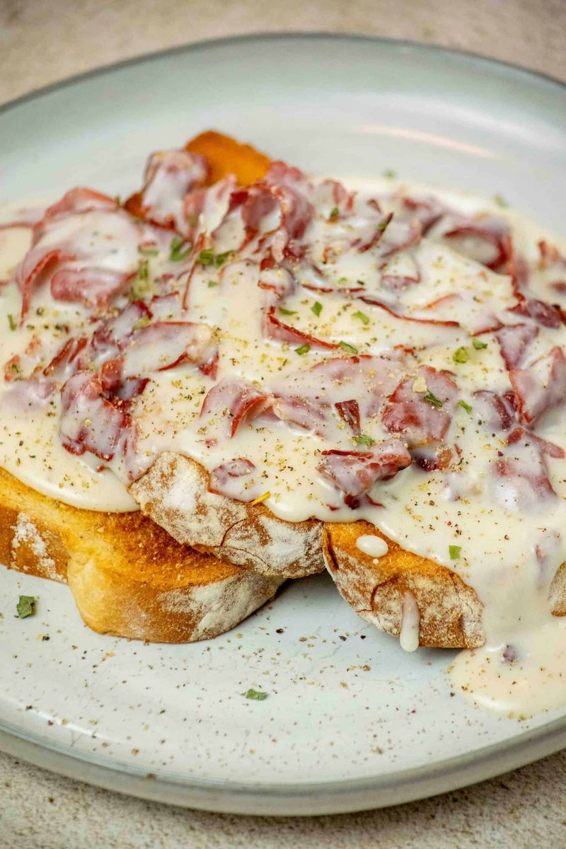 Creamed Chipped Beef on Toast (S.O.S.)