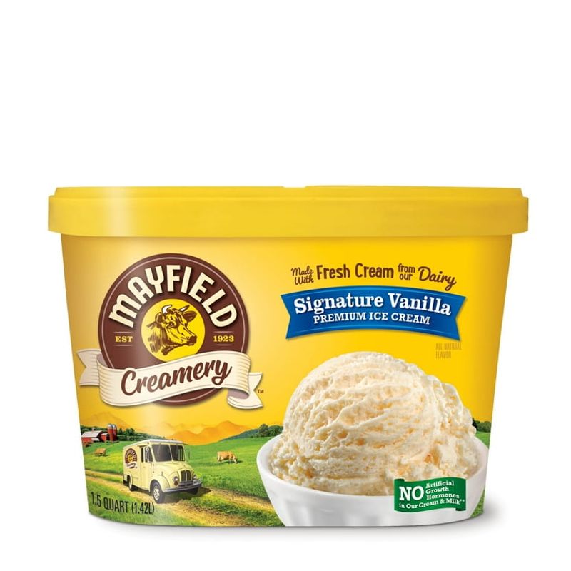 5. Mayfield Creamery Homemade Vanilla - False Advertising
