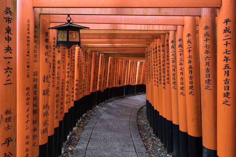 Walking Through Fushimi Inari Shrine