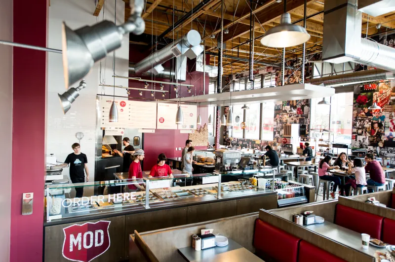 Pizza Hut → Overtaken by: MOD Pizza