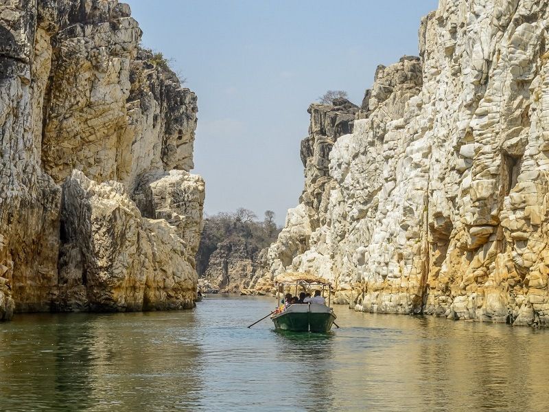 Marble Rocks at Bhedaghat, Madhya Pradesh