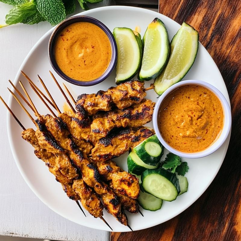 Chicken Satay with Peanut Sauce