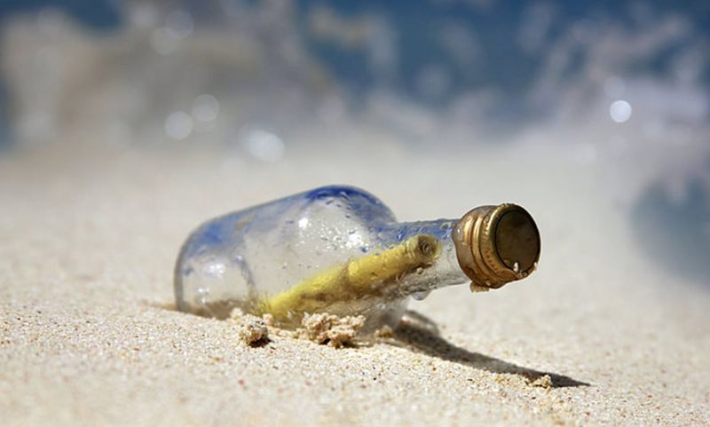 Pigeon Key's Time Capsule Message Beach