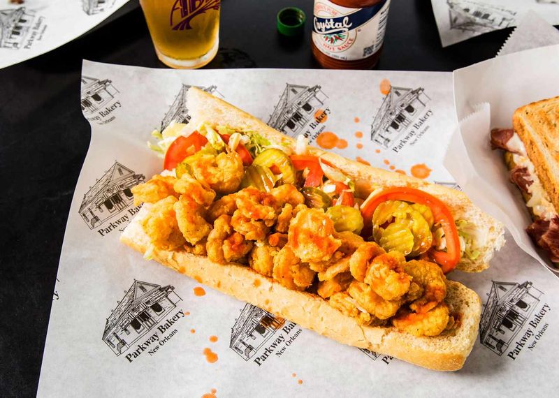 Shrimp Po’boy at Parkway Bakery and Tavern
