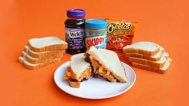 Channing Tatum’s PBJ + Cheetos Sandwich