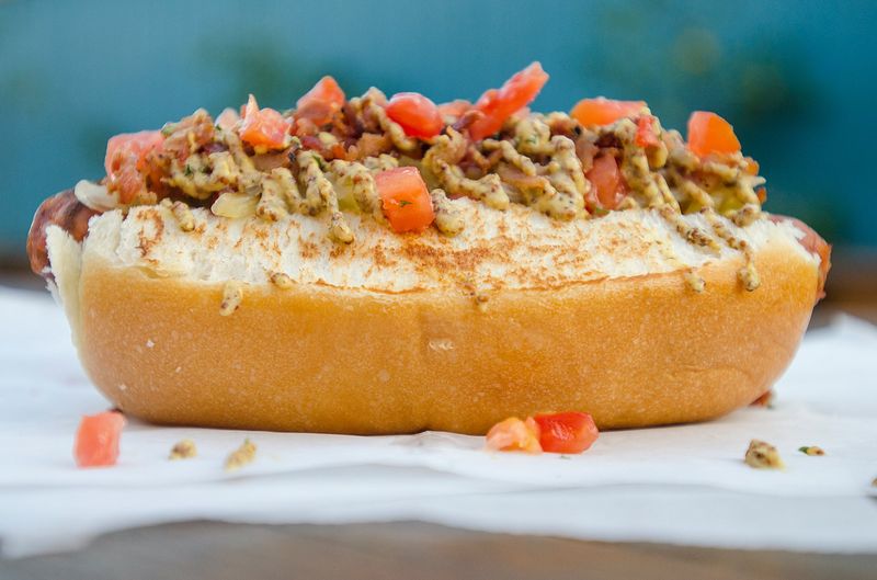 Crawfish Bread at Festivals or Crawfish Étouffée at Dat Dog