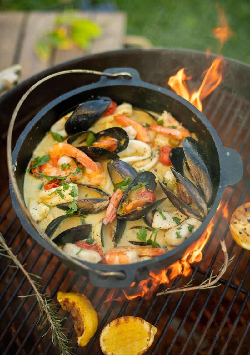Seafood Potjie (Potjiekos)