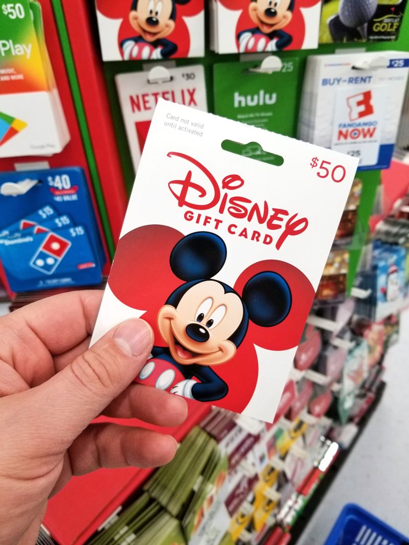 Utilize Disney Gift Cards