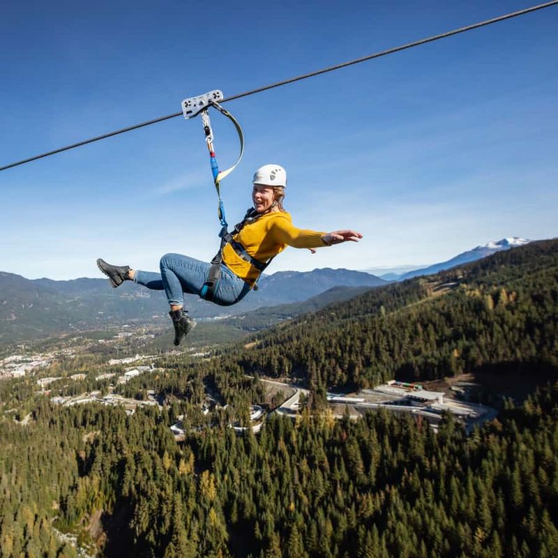 Ziplining in Whistler