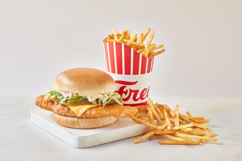 Freddy's Crispy Fish Sandwich