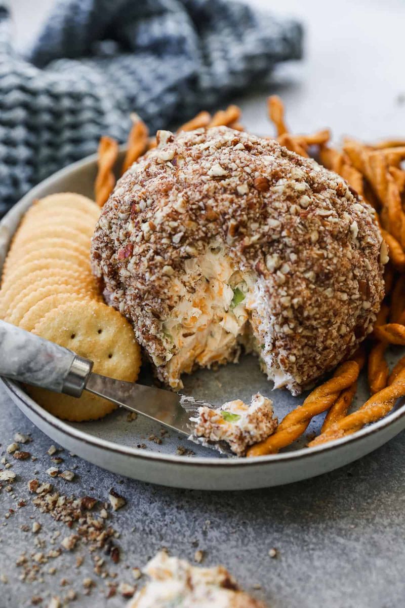 Cheese Ball Rolled in Nuts