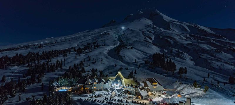 Timberline Lodge's Ominous Exterior in 'The Shining'