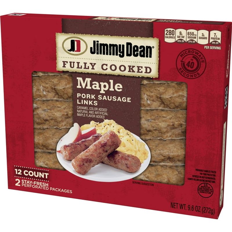 Fully Cooked Maple Sausage Links