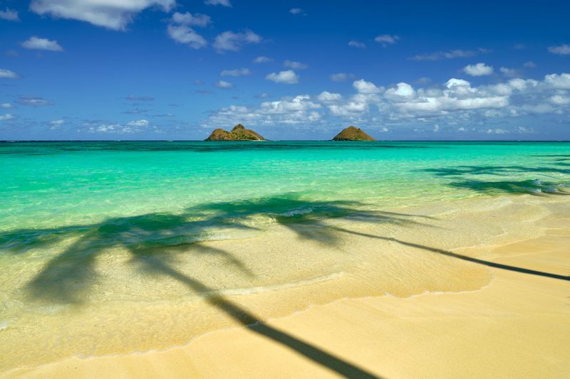 Relaxing on Lanikai Beach