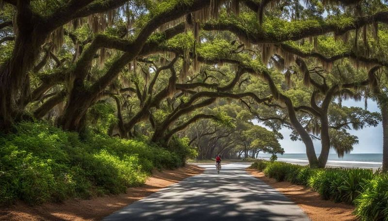 12 Miles of Paved Bike Trails Through Oceanfront Forests