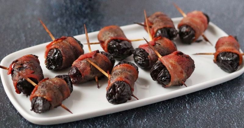 Bacon-Wrapped Prunes