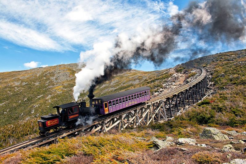 Mt. Washington Cog Railway's Cloud-Touching Climb