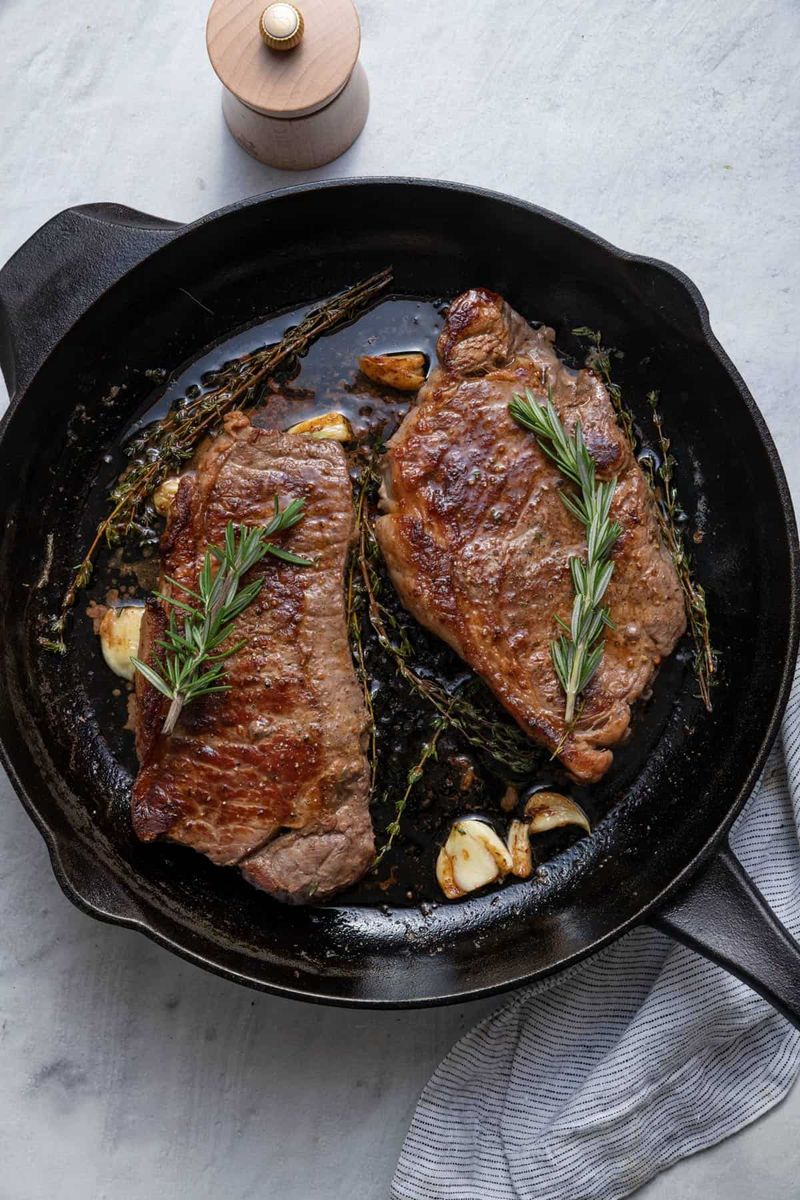 Use a Cast Iron Pan for a Crusty Finish
