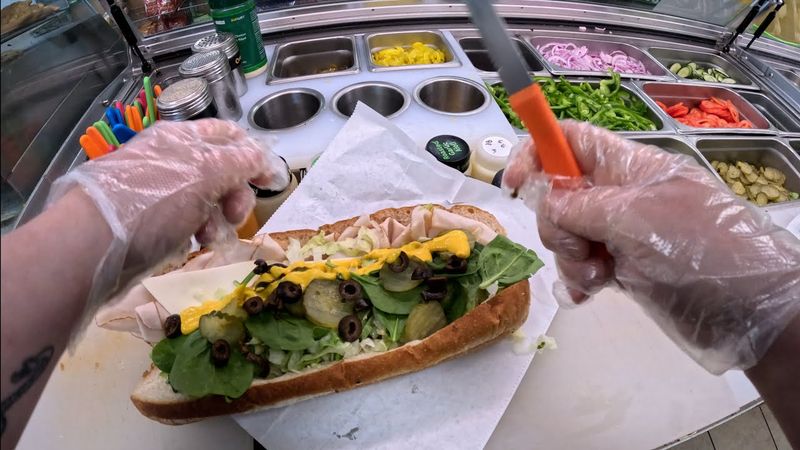 Toasted Subs with Double Meat and Veggies