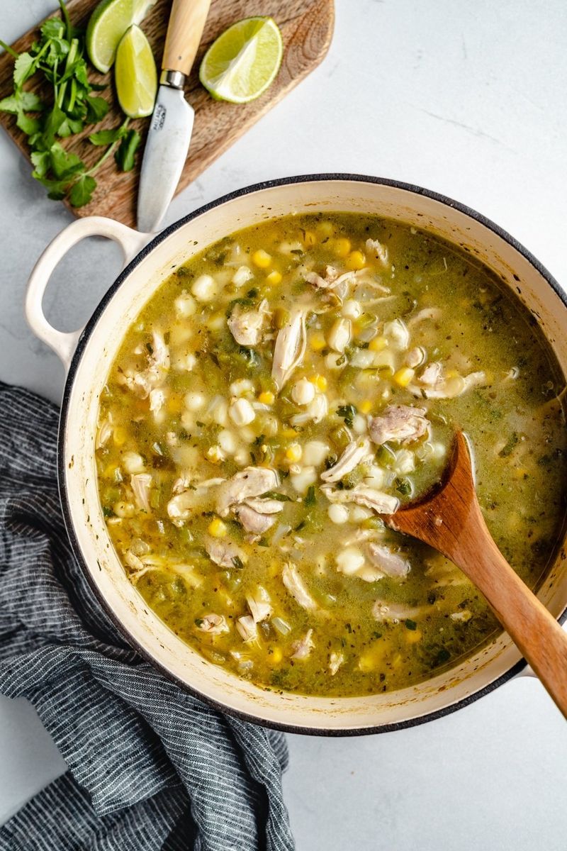 Green Chile Chicken Pozole