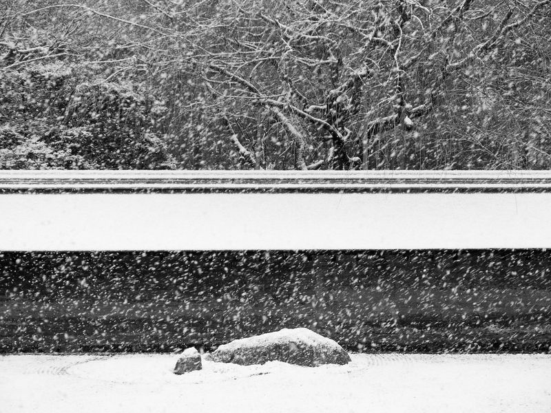 Ryoan-ji Rock Garden When Shimoyashiro (Frost Forms)
