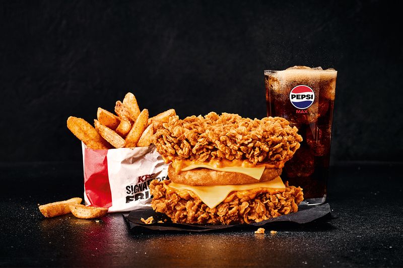 KFC Zinger Double Down